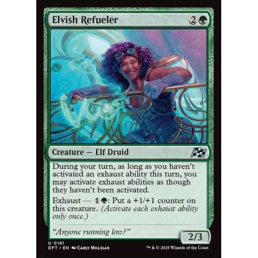Aetherdrift - 161 - Elvish Refueler - Uncommon - G - Non-foil