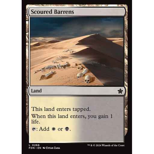 Foundations - 266 - Scoured Barrens - Common - C - Foil