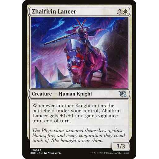 March of the Machine - 45 - Zhalfirin Lancer - Uncommon - W - Non-foil