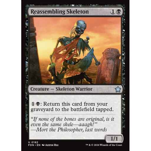 Foundations - 182 - Reassembling Skeleton - Uncommon - B - Non-foil