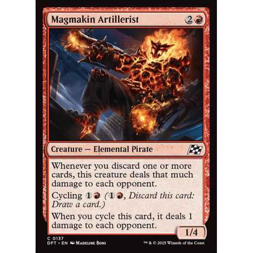 Aetherdrift - 137 - Magmakin Artillerist - Common - R - Foil