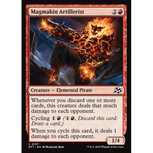 Aetherdrift - 137 - Magmakin Artillerist - Common - R - Foil