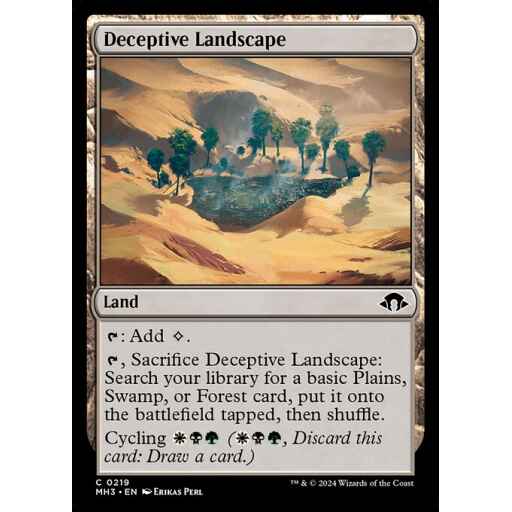 Modern Horizons 3 - 219 - Deceptive Landscape - Common - C - Foil
