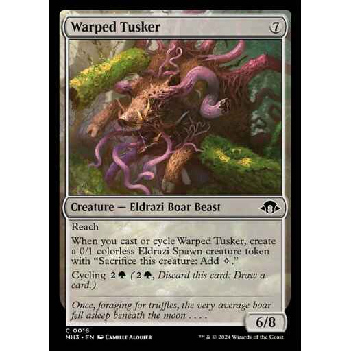 Modern Horizons 3 - 16 - Warped Tusker - Common - C - Foil