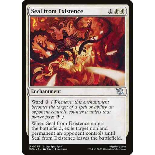 March of the Machine - 35 - Seal from Existence - Uncommon - W - Non-foil