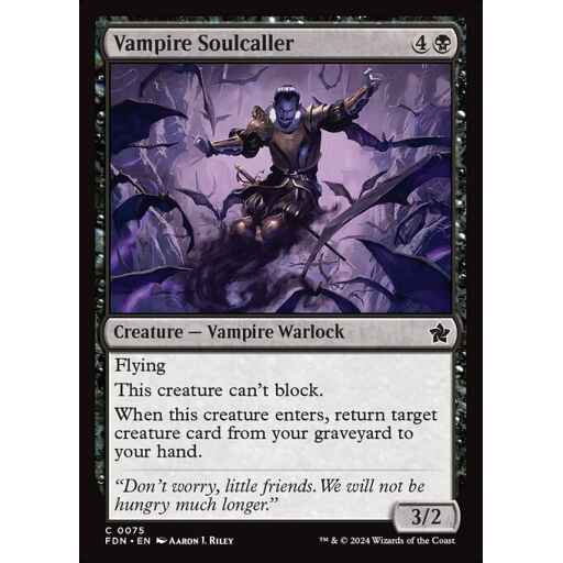 Foundations - 75 - Vampire Soulcaller - Common - B - Non-foil