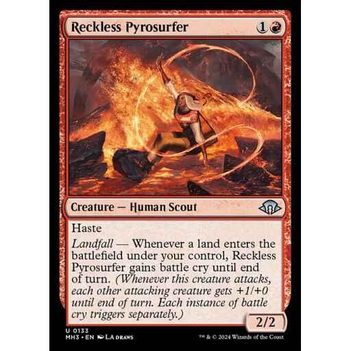 Modern Horizons 3 - 133 - Reckless Pyrosurfer - Uncommon - R - Non-foil