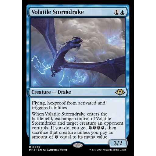 Modern Horizons 3 - 79 - Volatile Stormdrake - Rare - U - Non-foil