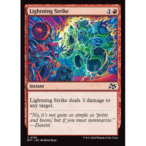 Aetherdrift - 136 - Lightning Strike - Common - R - Foil