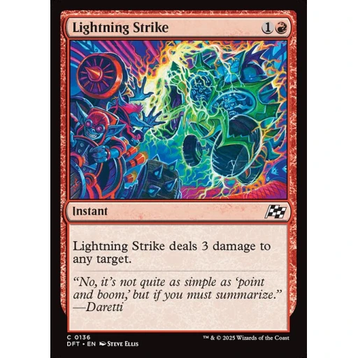 Aetherdrift - 136 - Lightning Strike - Common - R - Foil