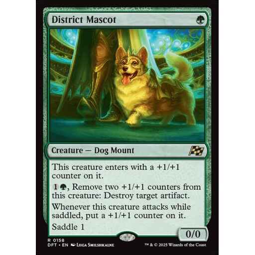 Aetherdrift - 158 - District Mascot - Rare - G - Non-foil
