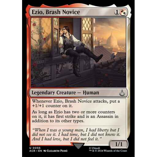 Assassin's Creed - 55 - Ezio, Brash Novice - Uncommon - WR - Foil