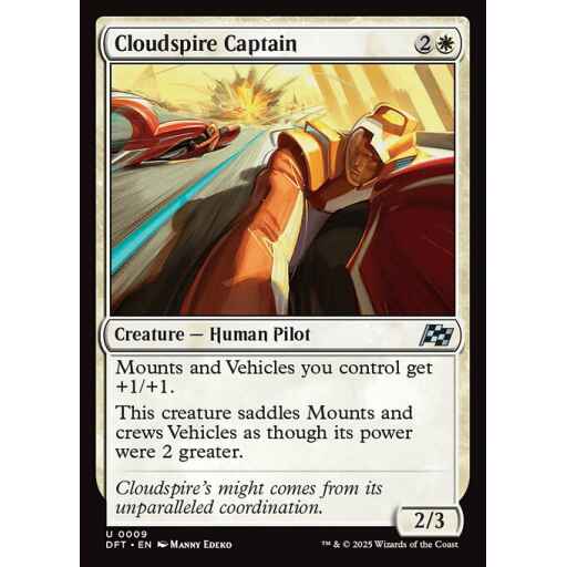 Aetherdrift - 9 - Cloudspire Captain - Uncommon - W - Non-foil
