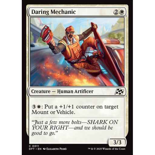 Aetherdrift - 11 - Daring Mechanic - Common - W - Foil