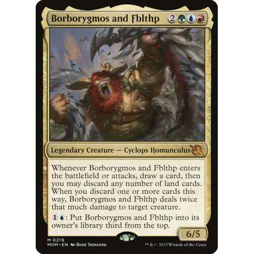 March of the Machine - 219 - Borborygmos and Fblthp - Mythic - Multi - Non-foil