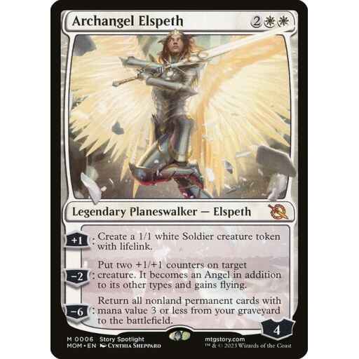 March of the Machine - 6 - Archangel Elspeth - Mythic - W - Non-foil