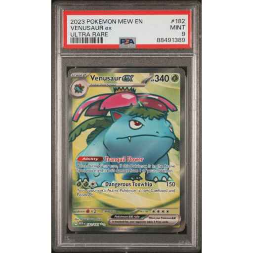 PSA 9 Mint - 2023 Pokemon 151 EN Venusaur ex #182