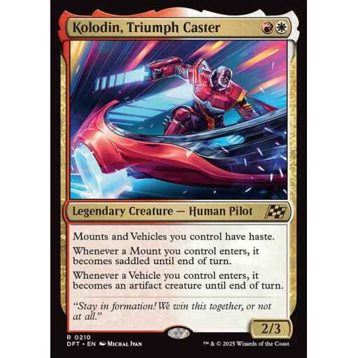 Aetherdrift - 210 - Kolodin, Triumph Caster - Rare - WR - Foil
