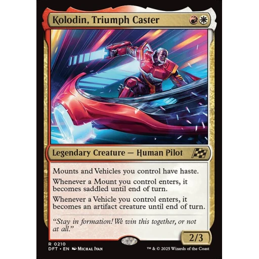 Aetherdrift - 210 - Kolodin, Triumph Caster - Rare - WR - Foil