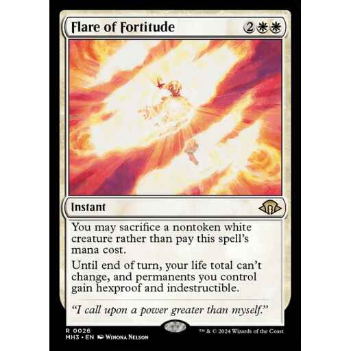 Modern Horizons 3 - 26 - Flare of Fortitude - Rare - W - Non-foil