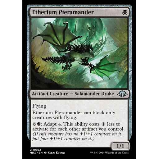 Modern Horizons 3 - 92 - Etherium Pteramander - Uncommon - B - Non-foil