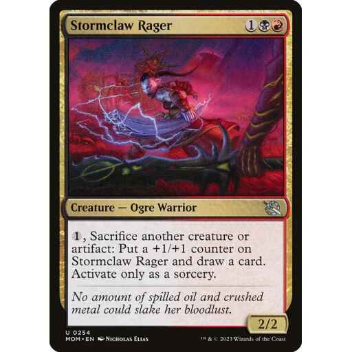 March of the Machine - 254 - Stormclaw Rager - Uncommon - BR - Foil