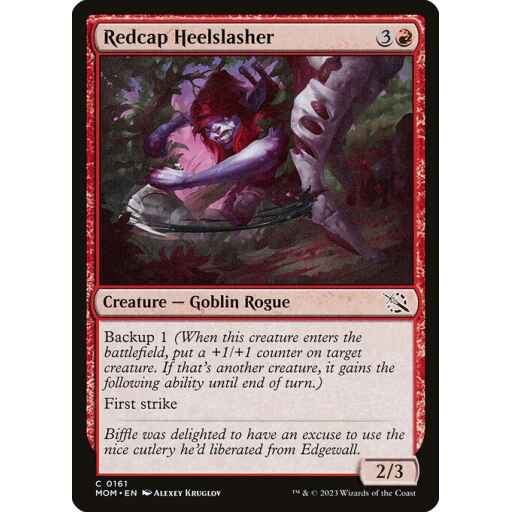 March of the Machine - 161 - Redcap Heelslasher - Common - R - Foil