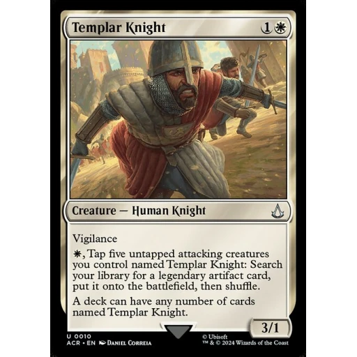 Assassin's Creed - 10 - Templar Knight - Uncommon - W - Non-foil