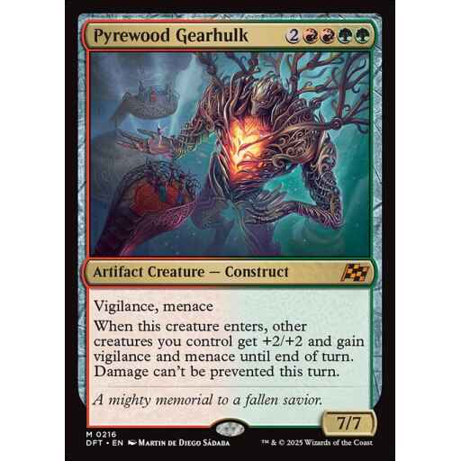 Aetherdrift - 216 - Pyrewood Gearhulk - Mythic - RG - Non-foil