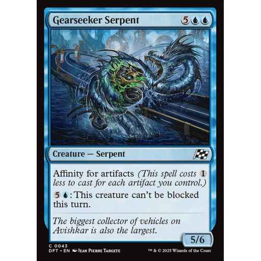 Aetherdrift - 43 - Gearseeker Serpent - Common - U - Foil