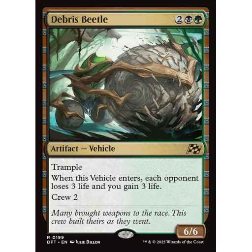 Aetherdrift - 199 - Debris Beetle - Rare - BG - Non-foil
