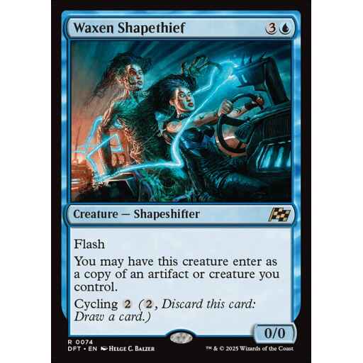 Aetherdrift - 74 - Waxen Shapethief - Rare - U - Non-foil