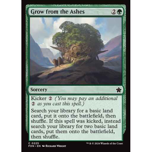 Foundations - 225 - Grow from the Ashes - Common - G - Foil