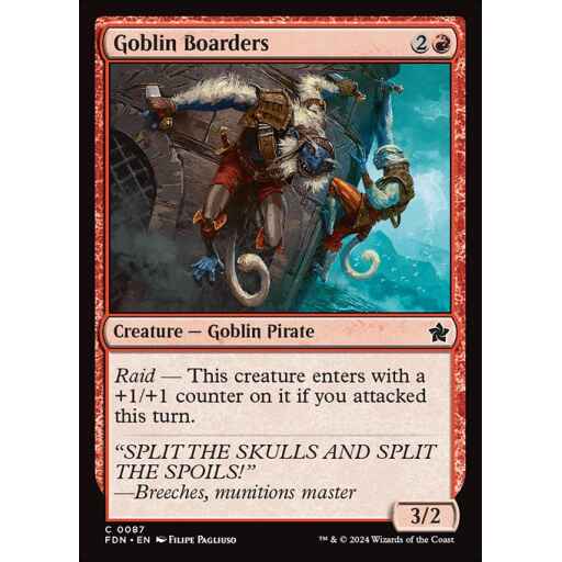 Foundations - 87 - Goblin Boarders - Common - R - Non-foil
