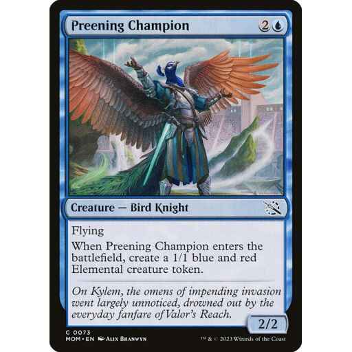 March of the Machine - 73 - Preening Champion - Common - U - Non-foil