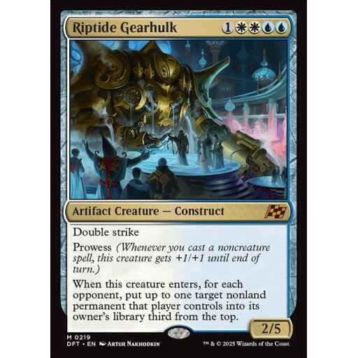 Aetherdrift - 219 - Riptide Gearhulk - Mythic - WU - Non-foil