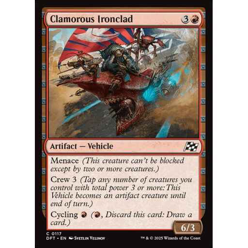 Aetherdrift - 117 - Clamorous Ironclad - Common - R - Non-foil