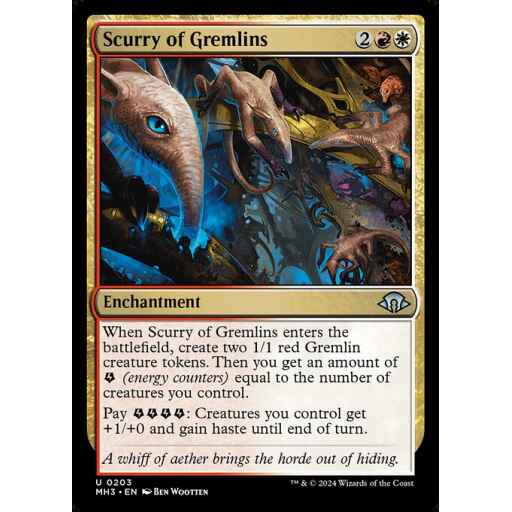 Modern Horizons 3 - 203 - Scurry of Gremlins - Uncommon - WR - Non-foil