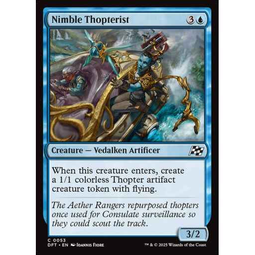 Aetherdrift - 53 - Nimble Thopterist - Common - U - Non-foil