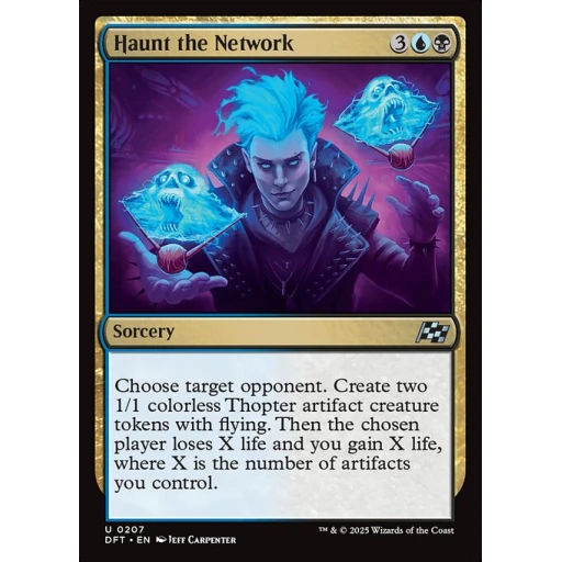 Aetherdrift - 207 - Haunt the Network - Uncommon - UB - Non-foil