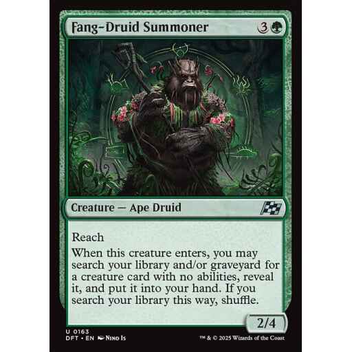 Aetherdrift - 163 - Fang-Druid Summoner - Uncommon - G - Non-foil