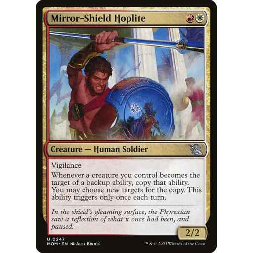 March of the Machine - 247 - Mirror-Shield Hoplite - Uncommon - WR - Non-foil