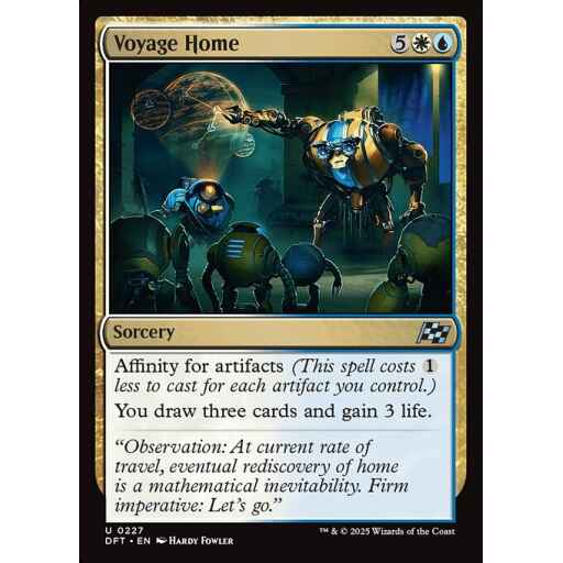 Aetherdrift - 227 - Voyage Home - Uncommon - WU - Foil
