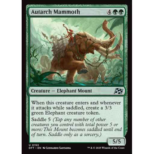 Aetherdrift - 153 - Autarch Mammoth - Uncommon - G - Foil