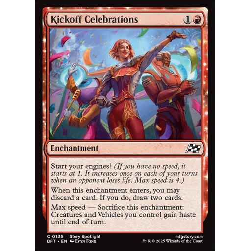Aetherdrift - 135 - Kickoff Celebrations - Common - R - Non-foil