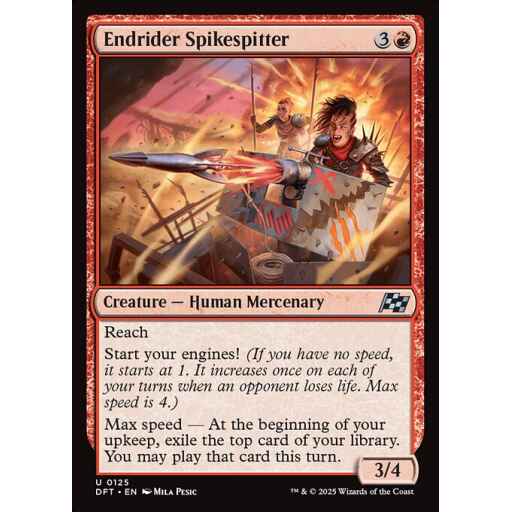 Aetherdrift - 125 - Endrider Spikespitter - Uncommon - R - Non-foil