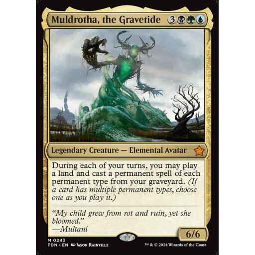 Foundations - 243 - Muldrotha, the Gravetide - Mythic - Multi - Non-foil