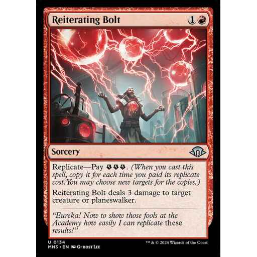 Modern Horizons 3 - 134 - Reiterating Bolt - Uncommon - R - Non-foil