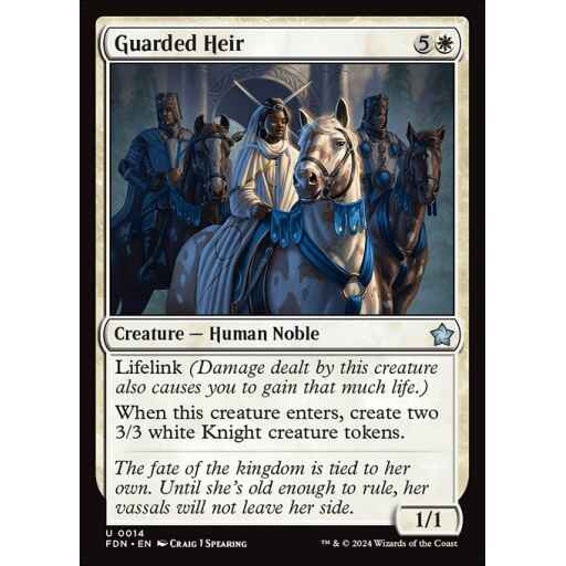 Foundations - 14 - Guarded Heir - Uncommon - W - Non-foil