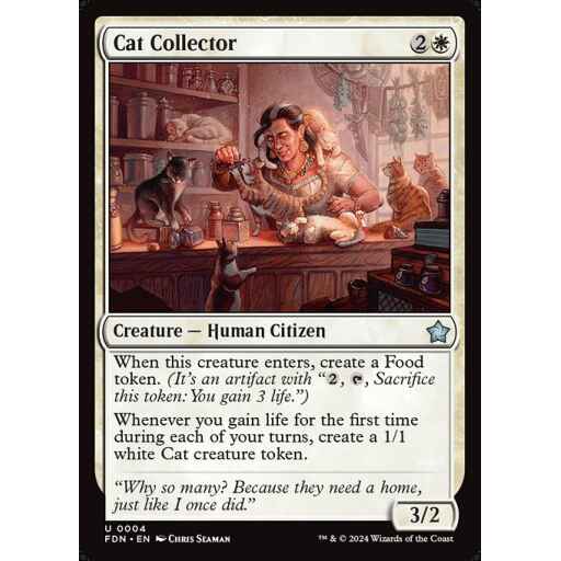 Foundations - 4 - Cat Collector - Uncommon - W - Non-foil